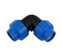 Lot de 4 raccords coudés à connexion rapide pour tuyau en polyéthylène | Connecteurs de raccordement en PVC PP pour jardinage agriculture | Pas de fusion de chaleur pour une installation facile et un