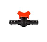 Lot de 4 raccords coudés en T de 16/20/25 mm, connecteurs cannelés for vanne d'arrêt, micro-irrigation goutte-à-goutte, tuyau en PE, raccord de tuyau d'arrosage de jardin(20mm Shut-off valve)