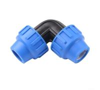 Lot de 4 raccords coudés Quickconnect pour tuyaux en polyéthylène utilisés dans les systèmes de distribution d'eau pour le jardinage agriculture et espaces verts (20-1)