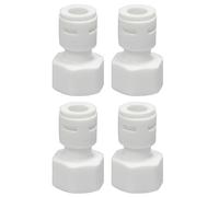 Lot de 4 raccords de filtre à eau, connecteur rapide de filtre à eau de 6,35 mm vers connecteur droit à filetage femelle de 1,27 cm, connecteurs de purificateur d'eau, accessoires de purificateur