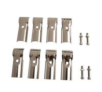 Lot de 4 raccords de serrage en T en acier inoxydable pour tuyaux OD de 25 mm - Idéal pour les rampes, clôtures et SUP