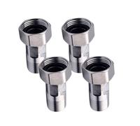 Lot de 4 raccords réducteurs de tuyau d'eau en acier inoxydable - Raccord de rechange pour compteur