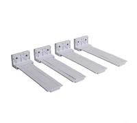 Lot de 4 rails coulissants en plastique pour mécanismes de tiroir de réfrigérateur supportant l'ajustement intégré des armoires et l'alignement des rails mobiles