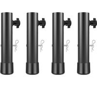 Lot De 4 Rallonges De Pieds De Table Pliante En Acier Robuste Avec Boulon De Fixation, Rallonge De Hauteur De Table Réglable En Hauteur Pour Table Pliante, Pieds Droits Et Incurvés