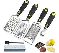Lot de 4 râpes multifonctions avec zesteur Vendos85