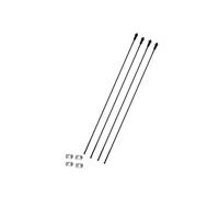 Lot De 4 Rayons Arrière Droit Campagnolo Shamal Carbone Noir