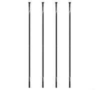 Lot de 4 rayons droits de vélo 14G en acier inoxydable T302 pour une performance cycliste supérieure (268 mm Wing20)