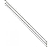Lot de 4 rayons renforcé inox avec tête coudée avec écrous P2R 275 mm Argenté 2,3x275 mm