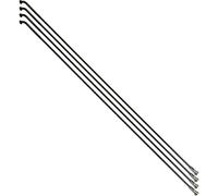 Lot de 4 rayons renforcé inox tête coudée avec écrous P2R Sapim 270 mm Noir 2,3x270 mm