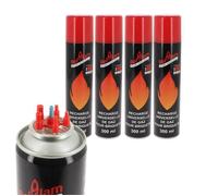 Lot de 4 Recharges de Gaz Butane pour briquet 300 ml - prix imbattable !