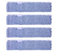 Lot de 4 recharges de rechange en microfibre pour nettoyage de vitres, 35,6 cm, réutilisables et lavables, compatibles avec les outils de nettoyage de vitres MR.SIGA pour la maison et le bureau