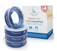 Lot de 4 recharges parfumées compatibles avec les recharges de porc Foppapedretti Angelcare. Cassettes compatibles avec recharge mangiapannolini Foppapedretti (4 charges)