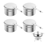 Lot de 4 récipients à pâte combustible, brûleur à fondue, pâte combustible pour récipient de maintien au chaud, pâte combustible, pâte combustible, pour hotpot, cuisine sèche, buffet, extérieur,