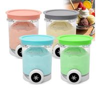 Lot de 4 récipients à pinte pour Ninja Creami Swirl, avec couvercle, 480 ml, compatibles avec la série NC700 NC701EU, accessoires de sorbetière Ninja sans BPA, passent au lave-vaisselle