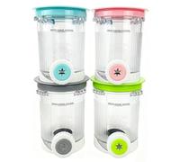 Lot de 4 récipients pour machine à glace et à glace Ninja Swirl by CREAMi - 480 ml - Pour NC701EU - Accessoires pour Ninja Creami - Sans BPA - Passe au lave-vaisselle (4)