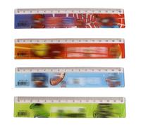 Lot De 4 Règles De 15 Cm Graduées, Papeterie étudiants, Avec Graduations Métriques Et Pouces, Graduations En Centimètres, Pour L'école, Le Bureau, La Maison