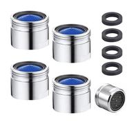 Lot de 4 régulateurs de jet M18, embout de robinet avec joint en 4 parties, insert tamis de robinet, aérateurs pour robinets, aérateur anti-calcaire haute technologie économiseur d'eau pour salle de