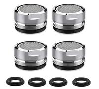 Lot de 4 régulateurs de jet M28, aérateur, robinets, lavabo, buse, aérateur, pour robinets de cuisine et de salle de bain (filetage extérieur 28 mm)