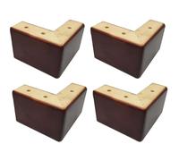 Lot de 4 rehausseurs de lit en bois - 10 cm de hauteur pour canapé, commode et table en forme de L - Élevez les meubles et optimisez l'espace