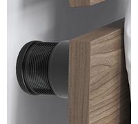 Lot de 4 rehausseurs de meubles à hauteur réglable avec extérieur antidérapant et tapis absorbant les chocs pour lits surélevés et divers meubles (gris)