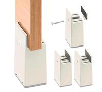 Lot de 4 rehausseurs de meubles de 10 cm - Réglables - Avec pince à vis - Pour canapé, table et lit - Pour meubles de 10 à 37 mm de large