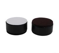 Lot de 4 rehausseurs de meubles en acier au carbone - 60 × 30 mm - Pieds de table et de chaise circulaires avec fond en feutre pour réduire le bruit, protection du sol et charge de 500 kg