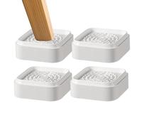 Lot de 4 rehausseurs de meubles réglables empilables - Support antidérapant solide - Coussinets de soutien robustes - Pour bureau, machine à laver, armoire, réfrigérateur, salon