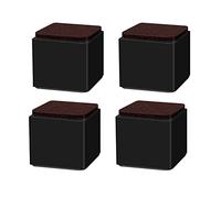 Lot de 4 Rehausseurs de Meubles Rehausseur Pieds de lit, Rehausseurs de Lit Élévateur de lit, Bedding L'élévateur de Meubles, pour Canapé lit Armoire(Color:Black-A,Size:52cm)