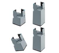 Lot de 4 rehausseurs de meubles robustes pour canapé, lit, lit, chaise, lit, table de lit, tapis antidérapant et résistant à l'usure