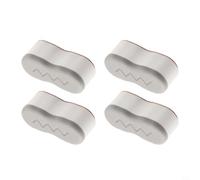 Lot de 4 rehausseurs de siège de toilette pour bidet avec coussinets réglables en hauteur et matériaux ABS/TPE pour plus de confort