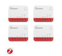 Lot de 4 Relais Intelligent pour Volets Roulants Sonoff Zigbee MINI-ZBRBS Blanc