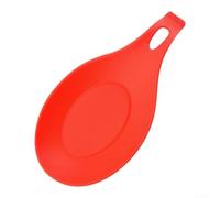 Lot de 4 repose-cuillères en TPE pour un nettoyage facile et un design antidérapant (rouge)