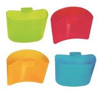 Lot de 4 Reposes Sachet de Thé "Fun" 5cm Multicolore Multicolore G