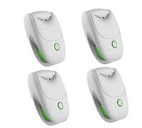 Lot de 4 répulsifs à ultrasons anti-parasites, anti-souris, anti-moustiques, cafards, fourmis, rats et rongeurs, branchez avec 3 modes