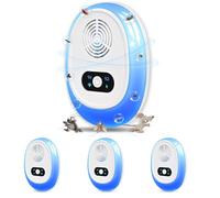 Lot de 4 répulsifs à ultrasons pour une utilisation en intérieur, contrôle efficace des nuisibles pour souris, rats, araignées, cafards - Sans danger pour les animaux domestiques et les humains