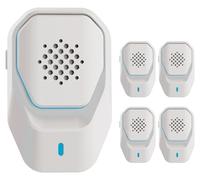 Lot de 4 répulsifs à ultrasons, répulsif efficace contre les moustiques, souris, fourmis, mouches, araignées, cafards, 100 % professionnel et efficace