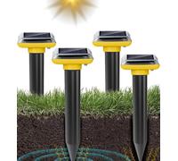Lot De 4 Répulsifs Solaires Anti-Taupes-Répulsif Contre Les Taupes-Répulsif Contre Les Campagnols-Répulsif À Ultrasons-Répulsif Solaire Contre Les Taupes