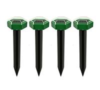 Lot de 4 Répulsifs Solaires Contre Les Taupes pour Pelouse, étanches, Ultrasoniques, Anti-Vibrations, pour Serpents, Rongeurs, Campagnols, Marmottes, Rats, Sqiorrels, Souris
