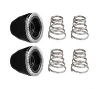 Lot de 4 ressorts à dégagement rapide et 2 écrous M5 pour moyeux de roue de vélo en acier inoxydable