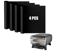 Lot de 4 revêtements de four réutilisables pour friteuse à air comprimé compatibles avec le four à pizza Ninja Artisan en plein air