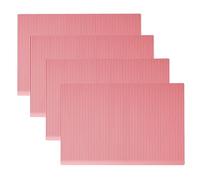 Lot de 4 revêtements en silicone pour étagère de comptoir - 4 pièces en silicone - Convient pour la cuisine et la salle de bain - Facile à nettoyer - Conçu pour plus de commodité - Entretien facile et