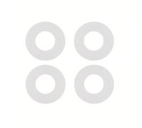 Lot de 4 rondelles d'étanchéité de base de valve de chasse d'eau, 63 x 33 x 3 mm, remplacement du système de chasse d'eau, joint de valve de chasse compatible