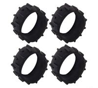 Lot de 4 roues antidérapantes en caoutchouc pour tondeuse à gazon robot Dreame A1 - Traction améliorée - Performance tout terrain