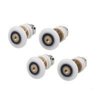Lot de 4 roues de porte de douche en nylon - Composants de rechange fiables compatibles avec différentes douches (23 mm)