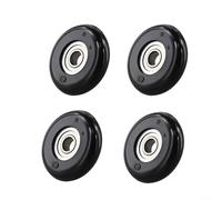 Lot de 4 roues de rechange pour rameur, 8 x 40 x 10 mm, avec roulement, coussin de siège, pour entraînement de musculation, divers équipements de fitness