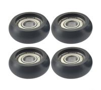 Lot de 4 roues de sièges de rameur avec roulement, roues à rouleaux pour salle de sport à domicile et rameurs, rouleaux de guidage de 32 mm pour réparation et entretien d'équipement