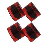 Lot de 4 roues de skateboard en polyuréthane 78a 60 x 45 mm avec roulements ABEC-9 608rs entretoises en acier pour longboards pour Cruiser Plus Street Skating - 10 couleurs disponibles (rouge B)