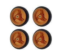 Lot de 4 Roues de Tondeuse à Gazon de 196 mm pour Husqvarnaa McCulloch 5324025-67, 5324029-36, 532402567, 532402936