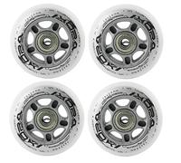 NILS Extreme Roues Inliner - Lot de 4, Polyuréthane 76 mm 82A avec 8 roulements ABEC7