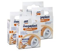 Lot de 4 rouleau de bande adhésive élastique de fixation de pansement, sparadrap, ruban en tissu - Format 5 M x 1,25 cm- JUANIO -